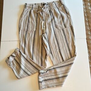 Sound/Style Striped Gray Women's Pants NWOT Size M